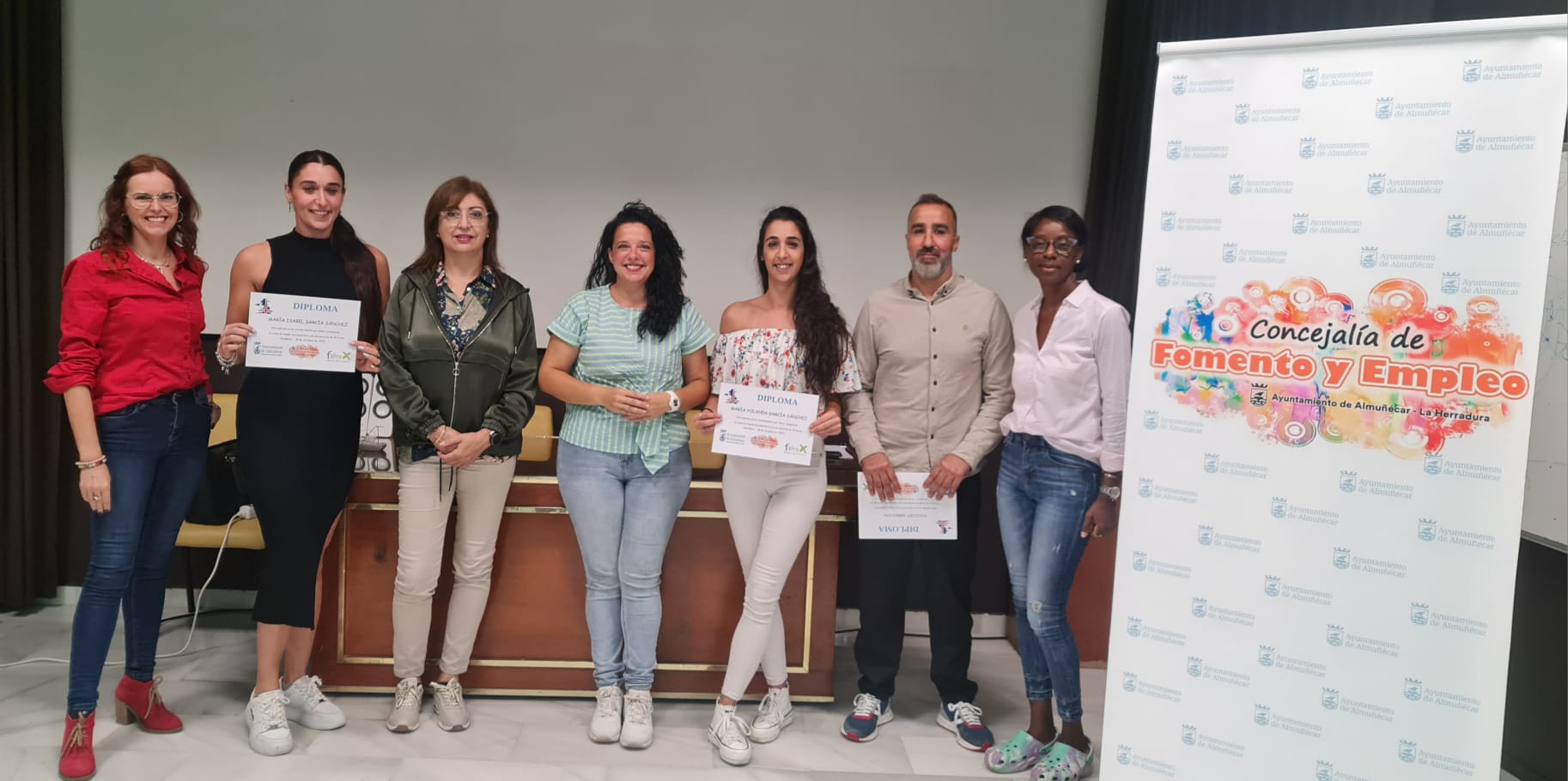 Se clausura el curso de ingls especializado en centros sociosanitarias impartido en Almucar